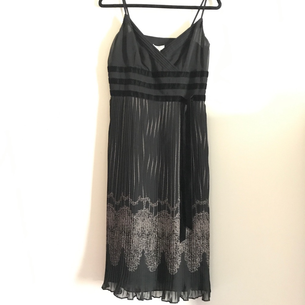 Gorgeous Accordion Pleat Little Black Dress